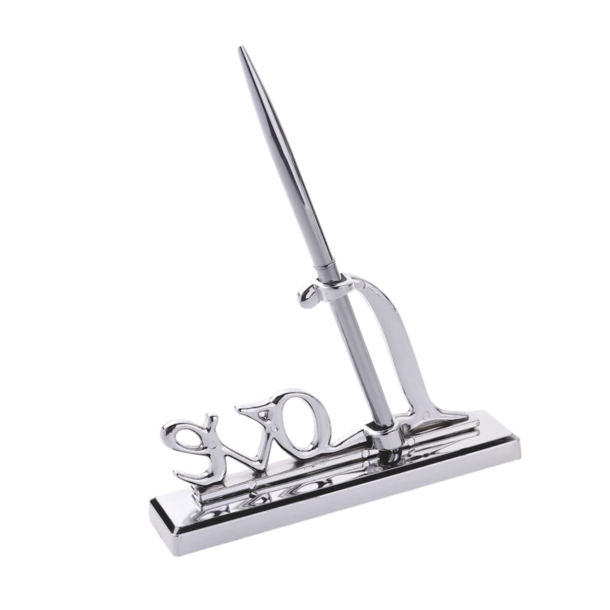 Stylo De Signature Doré Pour Mariage - Avec Support Gravé - Pour Livre D'or, Cérémonie, Cadeau Souvenir - 8