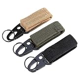 Multifuncional: combinación de hebilla de tres anillos, puede conectar fácilmente su mochila, hebilla de liberación rápida. El mosquetón es adecuado para actividades al aire libre y también puede equiparse con cinturones tácticos, correas, mochilas, etc.