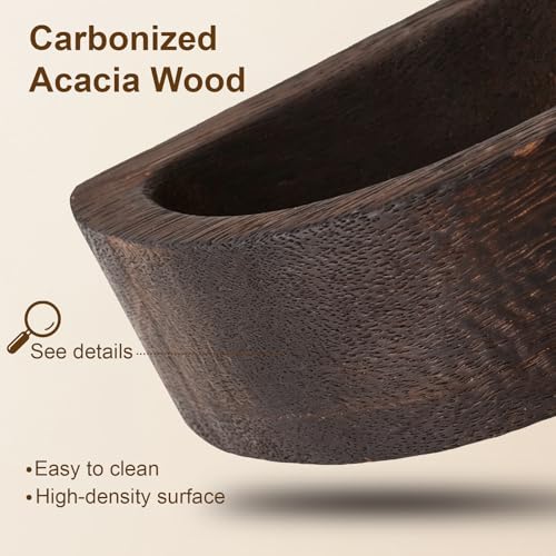 Carbonized Acacia Wood Sauna Aromatherapy Bowl, Sauna Oil Cup Sauna Oil Holder Essential Oil Fragrance Diffuser Bowl for Home Sauna and Steam Sauna, Easy-Clean Slow-Release Sauna Accessories - Image 5