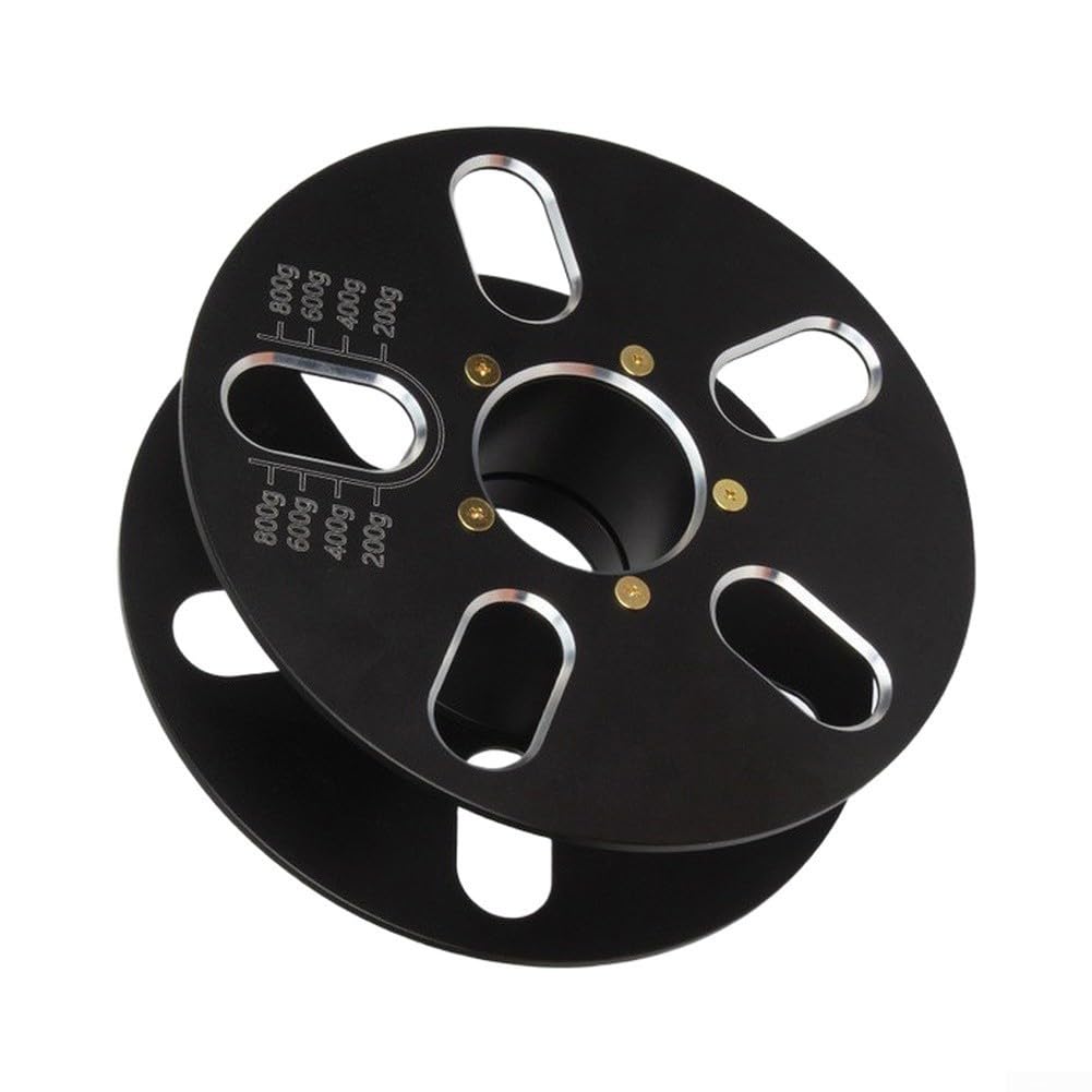 Bobina de filamento reutilizable, 1 paquete de aluminio vacío para carrete de impresora 3D, diseño desmontable resistente al calor para recambios PLA ABS, compatible con Bambu Lab