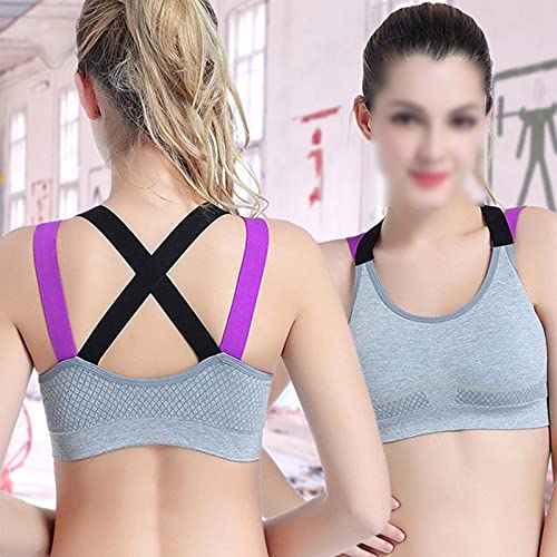 Tops de entrenamiento sujetador deportivo transpirable deportes Copa A-D sujetador deportivo Fitness Cross Back Push Up Bra para las mujeres gimnasio Correr Yoga Bra Push Up