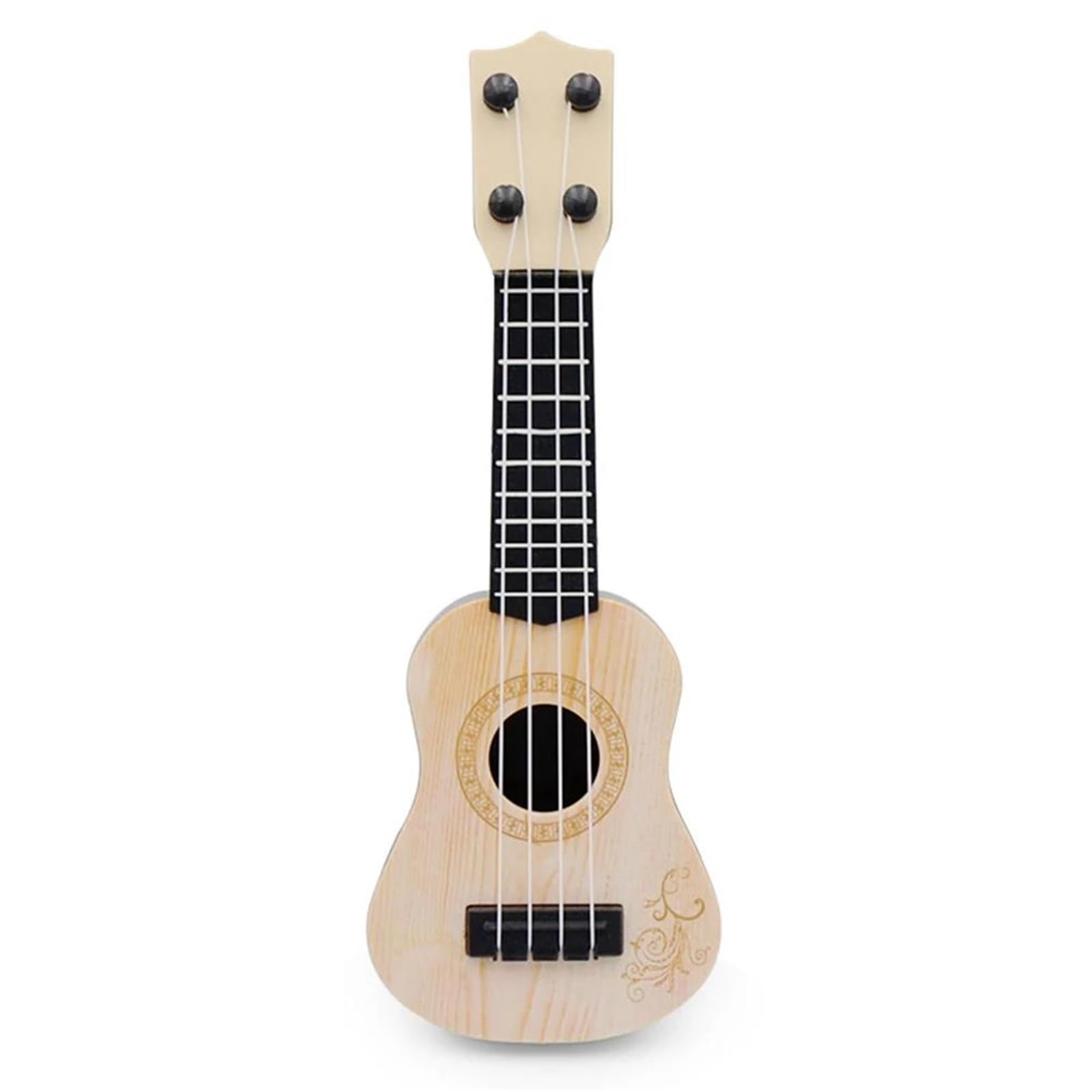 Strumenti Musicali Per Regali Mini Guitarra Ukulele A 4 Corde Da 25 Cm Principianti ukulele(Beige)