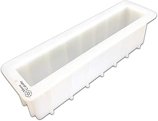 Mose Cafolo Large Loaf Soap Mold Thick Lip Silicon Rectangular Mould DIY Handmade Swirl Making Tools Tall 12''