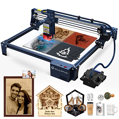 【Design speciale】 La macchina per incisione SCULPFUN S30 Pro Max utilizza un'innovativa lente sostituibile, che migliora notevolmente la durata del laser, che è più di dieci volte più lunga rispetto ad altri laser generici. L'innovativo design dell'asse XY espandibile può aggiornare l'area di incisione originale da 400 x 400 mm a 935 x 905 mm (l'asse di prolunga non è incluso).