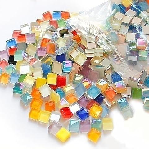 Lxoraziy 1000g Mixed Colour Mosaic Tiles Cover