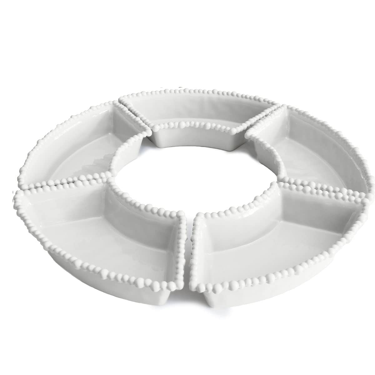 Baci Milano Lot de 5 assiettes d'apéritif - blanc