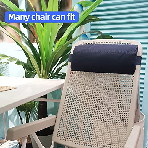 Recliner Replacement Pillow Headrest For Zero Gravity Chair With Elastic Band Universal Outdoor Removable Padded Headrest Pillow Lumar Neck Support Lounge Chairs #TOP2