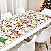 Christmas Coloring Table Cloth for Kids, Merry Christmas Coloring Tablecloth Poster Banner, Holiday Crafts for kids Teens, Cute Toy Gifts Party Game Supplies Classroom Xmas Decorations, 72x30 inch