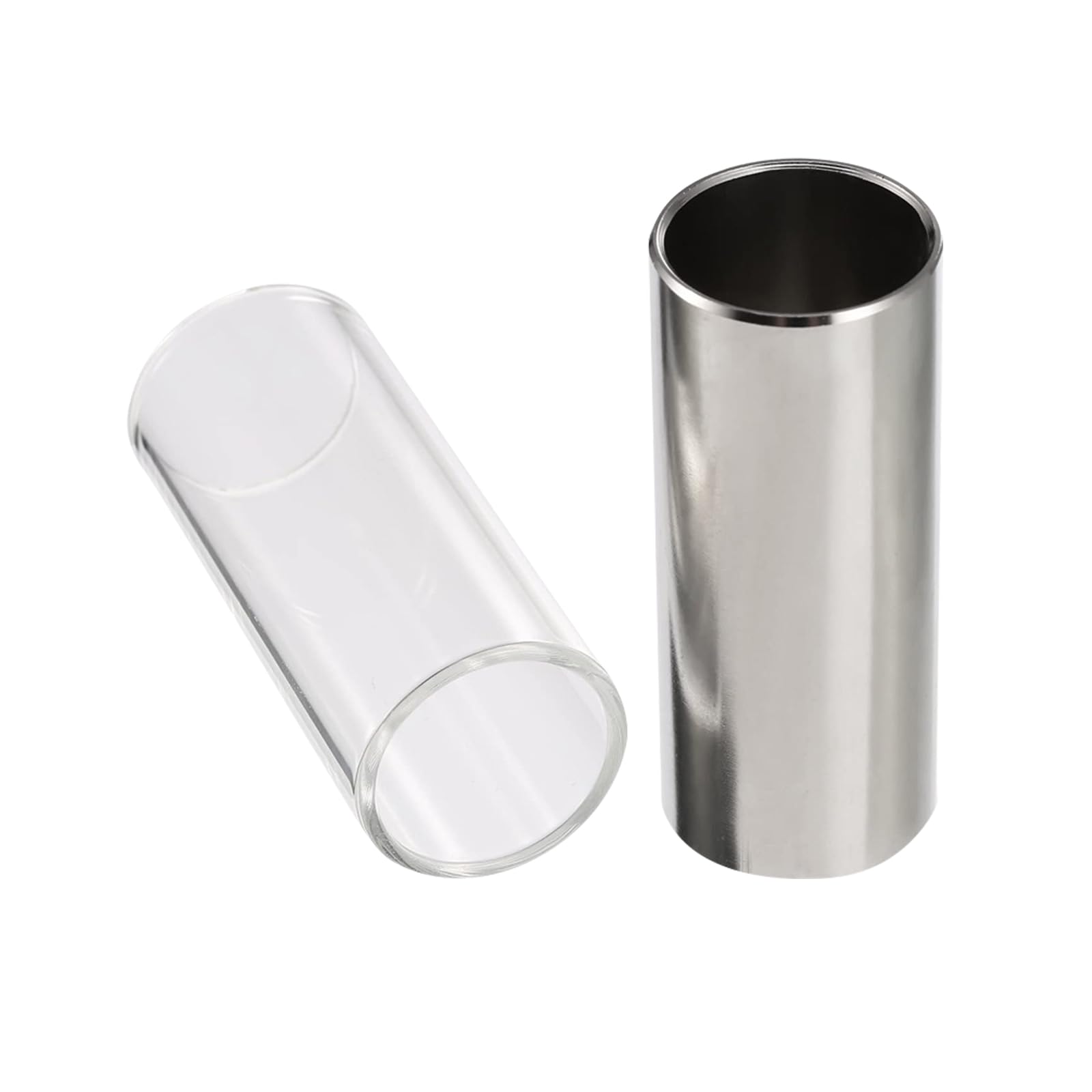 Slide pour guitare et basse, 2 pièces de toboggan, accessoires slide, rails en verre et acier inoxydable