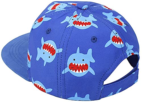 Kids Baseball-Hat Baby-Boys Baseball-Cap Shark-Print Snapback Trucker Sun Hat For Toddlers(Fit 1-3T) #TOP3