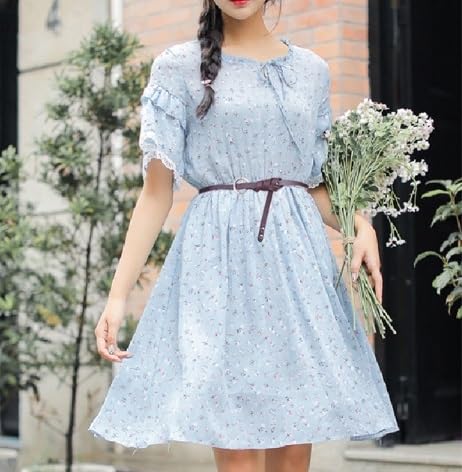 Women's Belt Women's Ring Knotted Belt Decorative with Skirt Genuine Leather Waist Chain Thin Belt(Reddish Brown,110cm)4