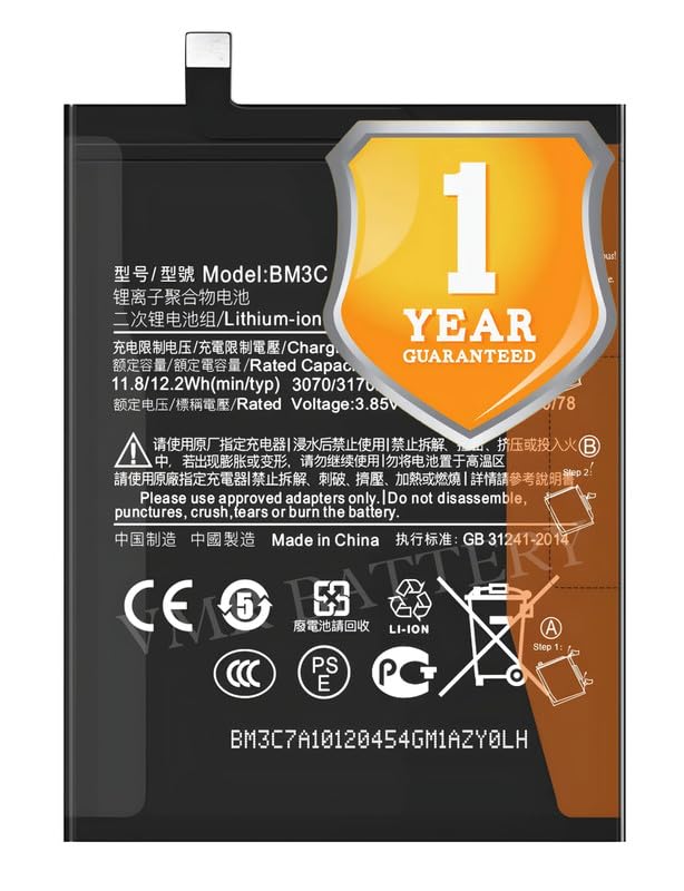Image of Original BM3C Battery Compatible for Xiaomi Mi7 (NOT REDMI 7) - 3170mAh - 1 Year Warranty K7