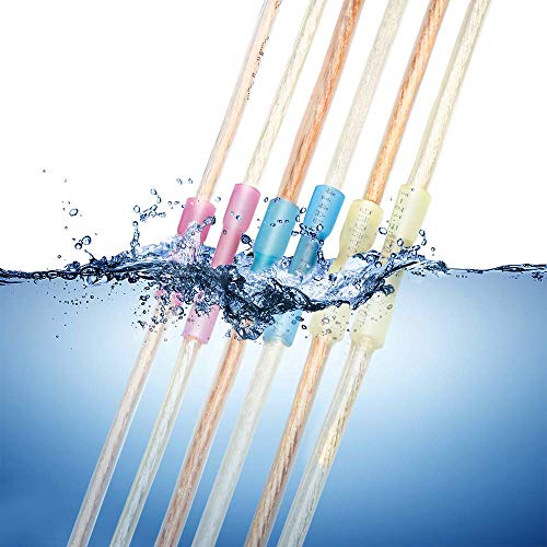 300 PCS Heat Shrink Wire Connectors Qibaok Insulated Electrical Terminals Kit Waterproof Marine Crimp Connector Assortment Ring Fork Spade Butt Splices