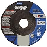 Norton Abrasives Grinding Wheel, Gemini Fast Cut Grinding Wheel, 4 1/2 for Right Angle Grinder, Pack of 25 Discs