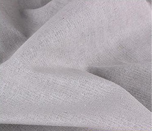 moonfarm 選べる21色 カラー 綿 麻 無地 生地 約 2m 幅1.5m (灰色(グレー))