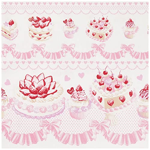 KIYOHARA クラシカルモダン デコレーションケーキ 生地 オックス 綿 100% 110cm巾×1mカット Col.OW オフホワイト CMOF-57C