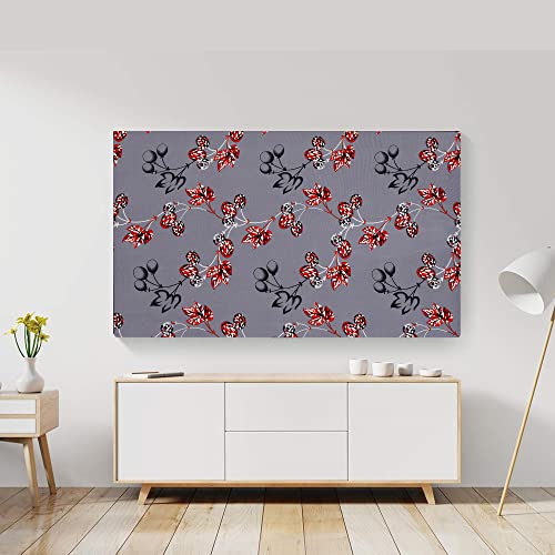 Image of Glassiano Marigold Dustproof Printed 55 inch LED TV Cover Screen Protector Compatible for All Models, Print 41