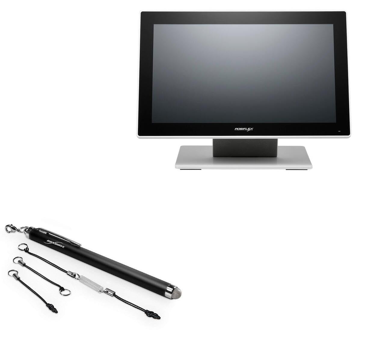 BoxWave Stylus Pen Compatible with Posiflex RT2016 - EverTouch Capacitive Stylus, Fiber Tip Capacitive Stylus Pen - Jet Black