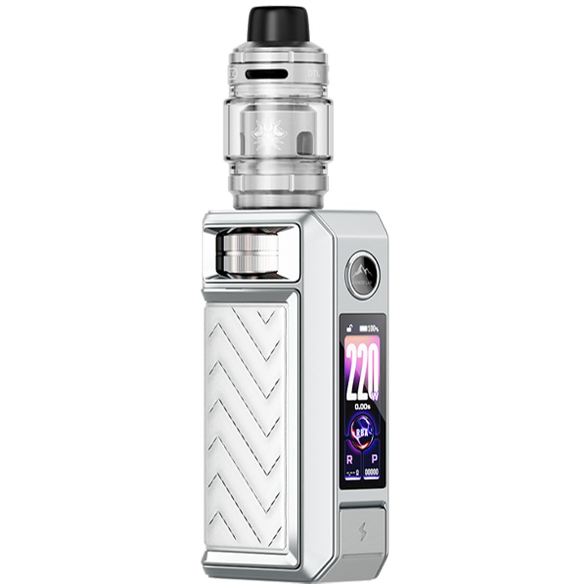 VOOPOO Drag 6 Kit 220W | Mod Box + Depósito UFORCE-X Tank II 5ml | Chip GENE TT 3.0 | Pantalla TFT | Bobinas PnP X | Sin Líquido ni Nicotina (Silver)