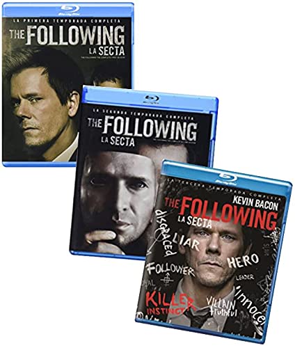 The Following: The Complete Series Blu-ray Collection – The Complete First, Second & Third Seasons (Season 1 / Season 2 / Season 3) [Kevin Bacon TV Series] [Spanish Artwork]