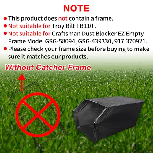 FIX ZHANG Lawnmower Bag Compatibility