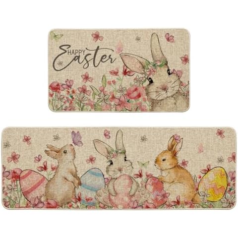 Artoid Mode Easter Kitchen Mats Set Cover