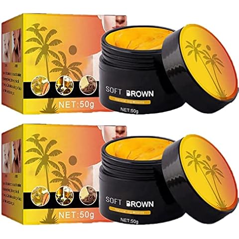 Braun Bräunungscreme,2Stück Intensive Tanning Luxe Gel,Soft Brown Tanning Cream,Premium Tanning Accelerator Cream,Bräunungsbeschleuniger Creme,Effektiv in Sonnenliegen, Schnelle Bräunung Cover