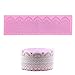 Sertay Silicone Fondente Stampo, 15.4*4.5*0.08inch Stampo Fondente in Pizzo, Torta Decorata In Rilievo, Gel Di Silice, per Cuscino in Silicone, Motivo Traforato 3D, Cioccolato, Caramelle (Rosa)