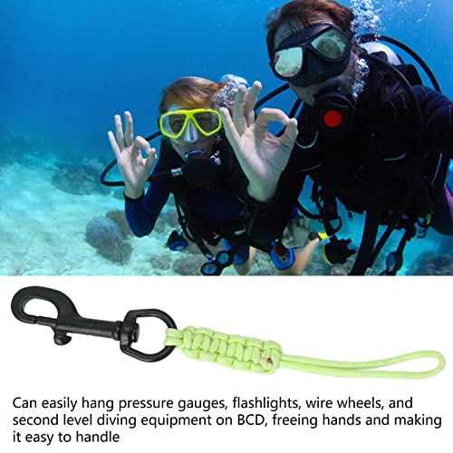 Luminous Diving Lanyard, Diving Anti Lost Strap Underwater Safety Rope Absorbeert lichtbronnen met snelsluiting voor onderwater - Image 3