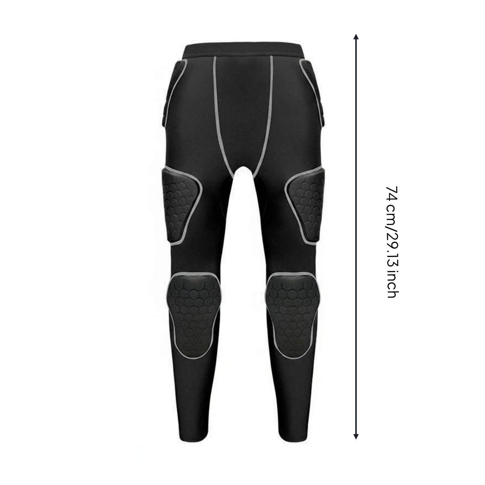 Schutzleggings Erwachsene Sport Kompressionshose Polsterhose Protektorenhose mit Gepolsterten Und Schweißregulierendem Gewebe für Intensive Workouts Teamsport Training