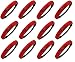 Kenz Laurenz 12 Pack Glitter Headbands U PICK (Available in LOTS of COLORS) - Elastic Stretch Sparkly Fashion Headband for Teens Girls Women Softball Volleyball Basketball Sports Teams Set Hair Accessories Store (Red)