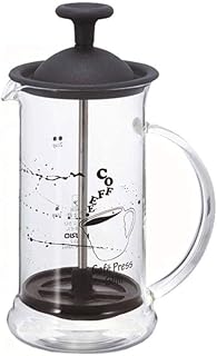 HUIXINLIANG Cafetière de la Presse française, Grande Machine à thé, idéale for Le café du Matin, brasseur de café de saveur Maximum avec Filtre en Acier Inoxydable, 9 oz / 240 ML - Noir