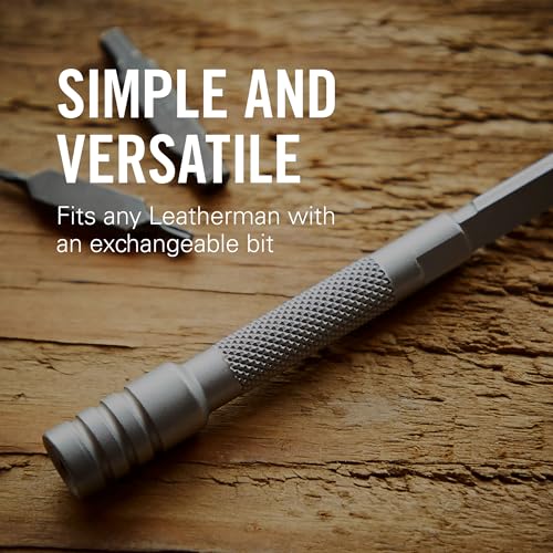 Leatherman Bit Verlängerung - 8,26 cm-Verlängerung für Leatherman Bits und Standard-Sechskant-Bits - Silber