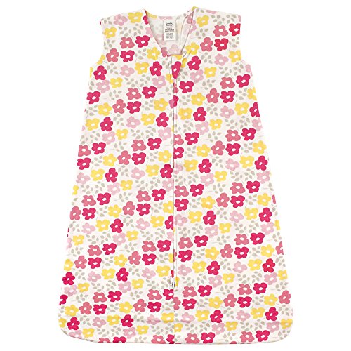 Image of Luvable Friends Unisex Baby Sleeveless Jersey Cotton Sleeping Bag, Sack, Blanket, Flowers Jersey, 6-12 Months