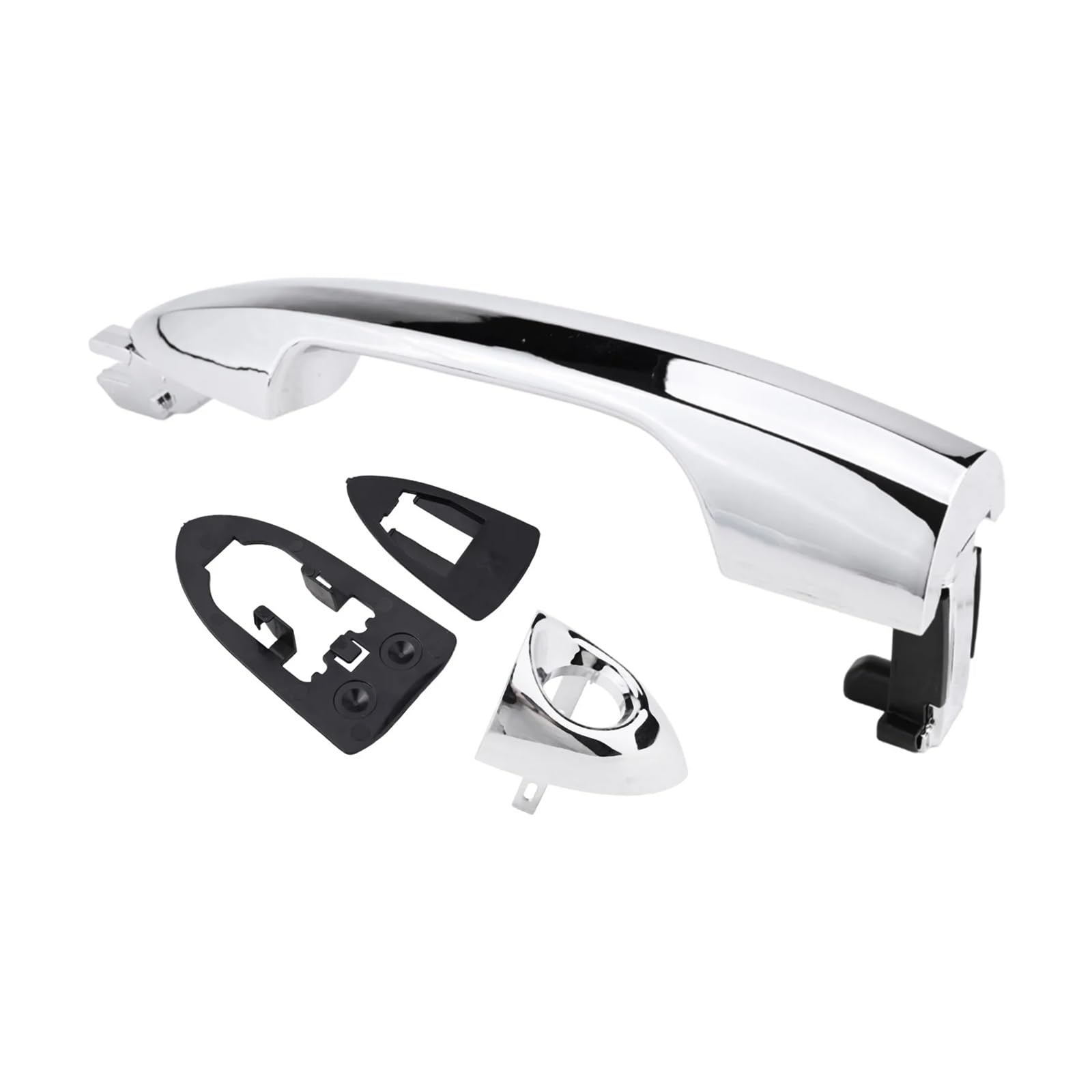 Trxjjvm With Hole For Alfaromeo For Mito 2008-2018 For Giulietta 2010-2020 Car Exterior Door Handle Without Hole 156088218,156084182 Car Exterior Door Handle(With Hole)