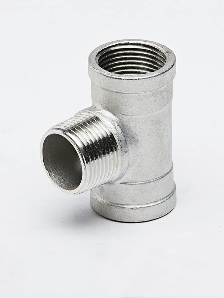 Female+male+Female Threaded 3 Way Tee T Pipe Fitting 1/2" 3/4" 1" Threaded SS304 Stainless Steel(1-1/4") fittings