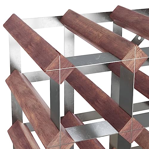 Soporte para 72 botellas SKM madera pino marrón miniatura 5
