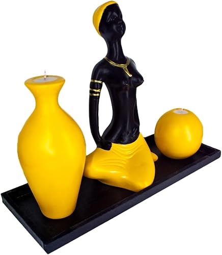 Miniatura 2 de Figura decorativa de cerámica para mujeres africanas