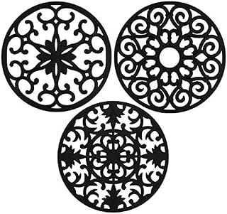 gasaré, Extra Large, Extra Thick, Silicone Trivets, Trivet Mat, Heat Resistant, Non-Slip, Dishwasher
