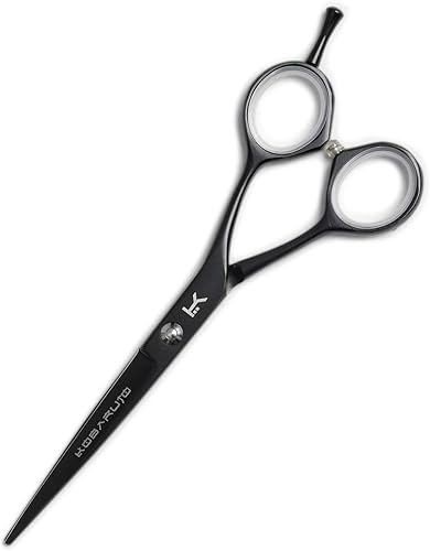 Tijeras y tijeras de peluquería profesionales de cobalto negro japonés MUY SHARP (6 pulgadas)