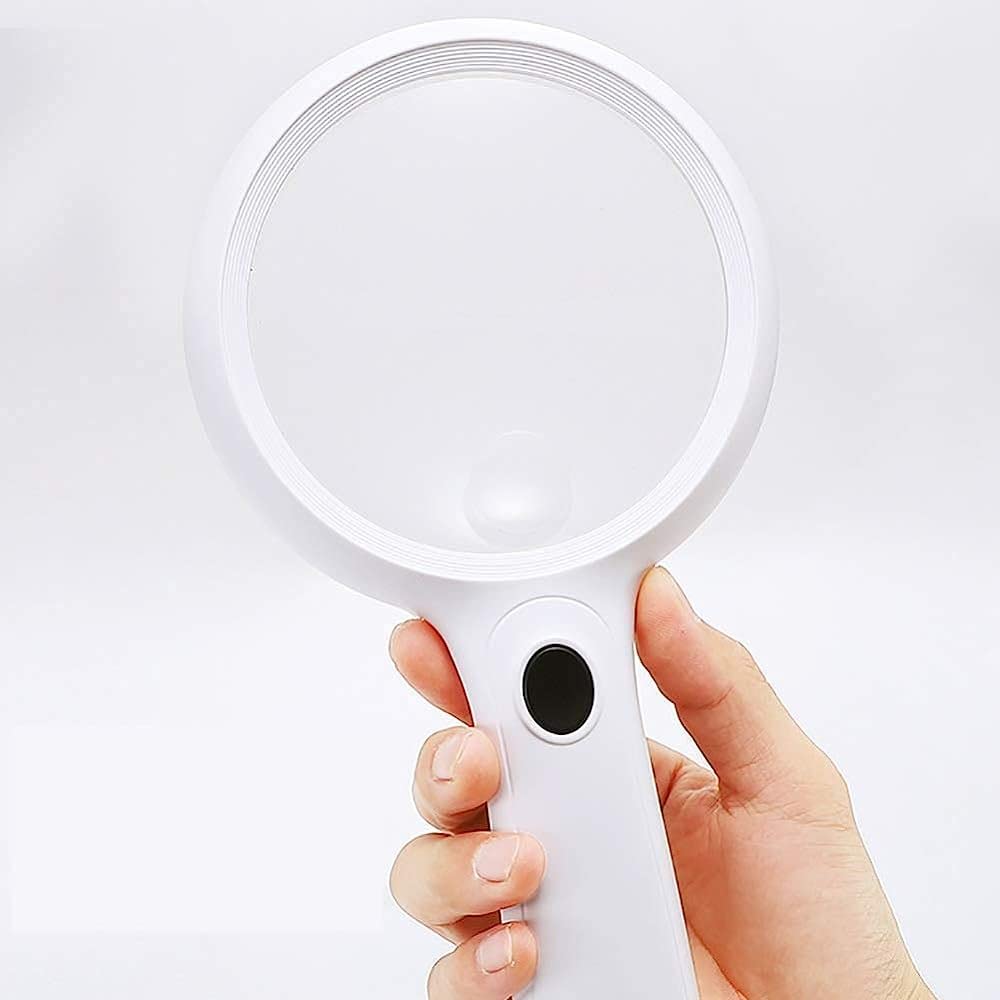 Lupe Mit Licht, 14 LEDs, 30-Fache Vergrößerung, Leichte Handlupe, Zum Lesen, Für Inspektionen, Hobbys Usw.