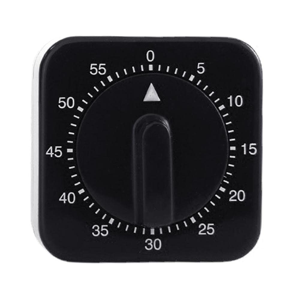 Compact Kitchen Timer 60 Minutes Mechanical Timer Clock Kitchen Cooking Timer Clock With Alarm Clock No Battery Required Visual Countdown Timer Kitchen Chef Timer Clock Alarm Counters Manual