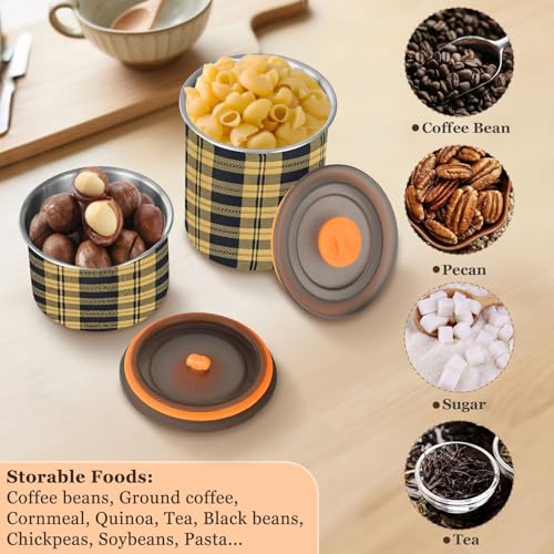 Contenedor de café hermético acero inoxidable 900ml miniatura 6
