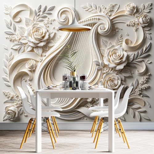 Papier peint autocollant 3D Lyra pour masquer mur abîmé - 6