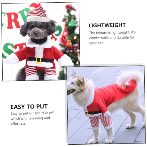 Disfraz de Santa para perro XL cálido y cómodo miniatura 7