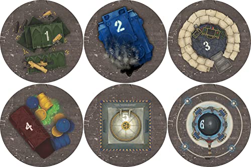 40K Neoprene Objective Markers - Sci Fi - Grunge