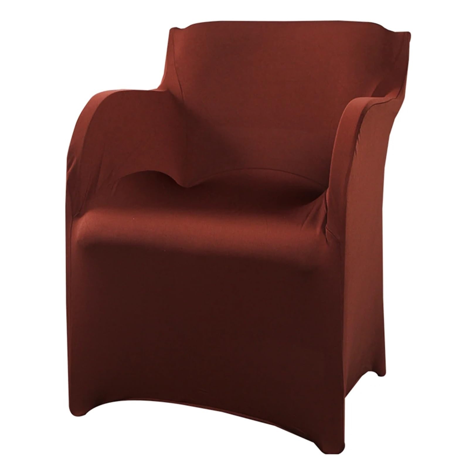 Rrypbovg Coffee Wedding Chair Cover 4Pcs Spandex Slipcovers For Armchairs Elastic Chair Covers Wedding Party Chair 73 * 55Cm