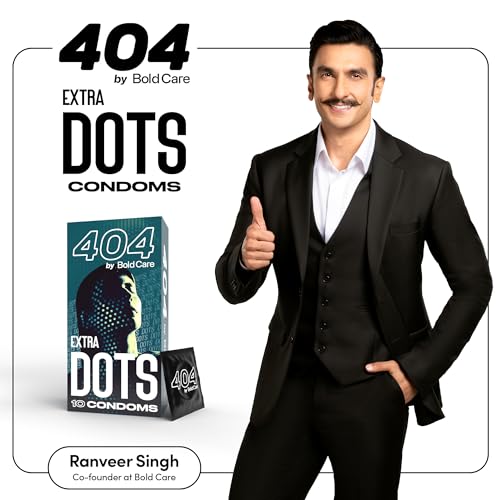 Image of Bold Care 404 Extra Dots Condoms for Men - Elevate Pleasure with Every Touch - 30 Condoms (Pack of 3)