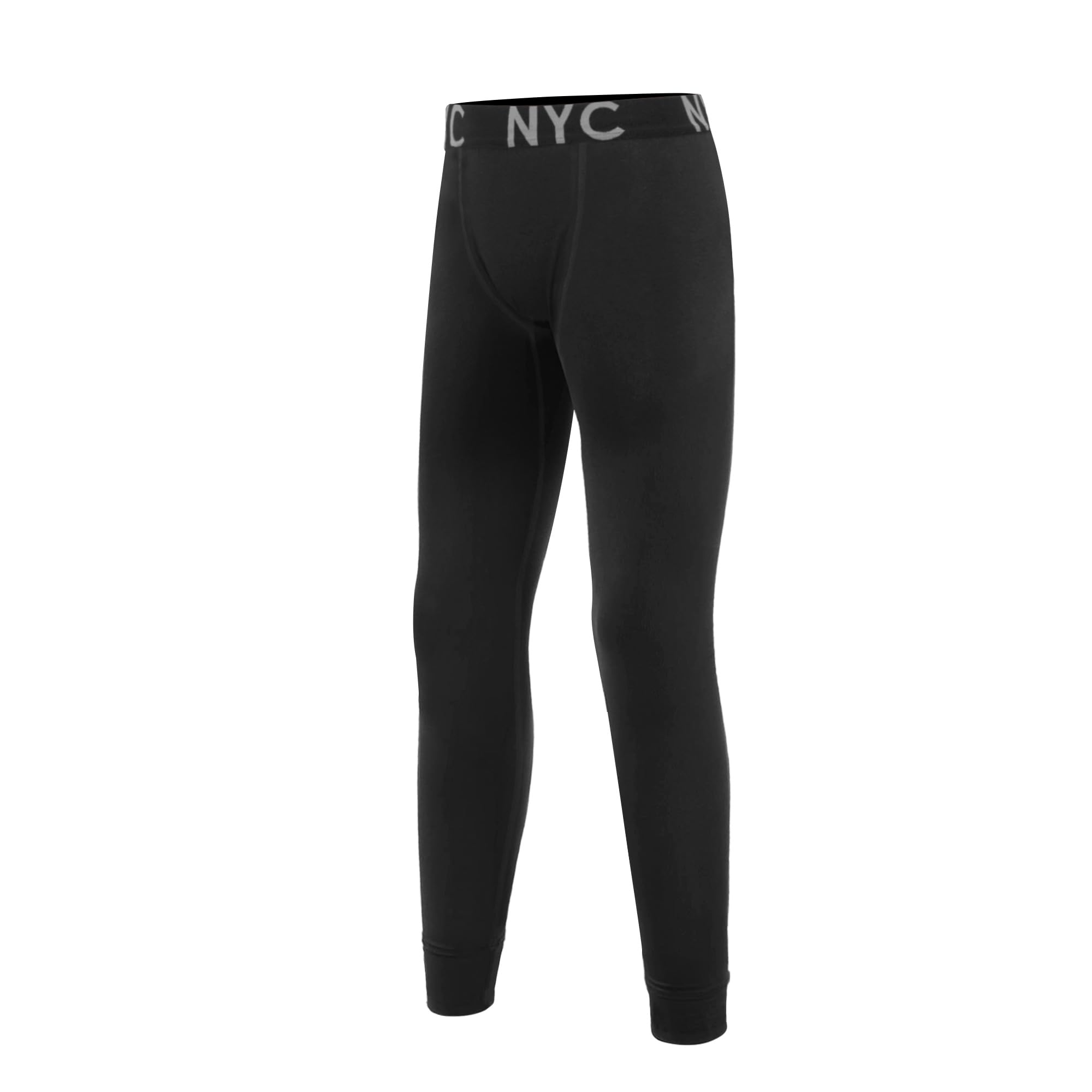 Uizuooy 1 Pezzi Bambini Compression Pantaloni Ragazzi Intimo Sportivo Cotone Nero Basket Running Sport Tights Leggings 2601 BL 122-128