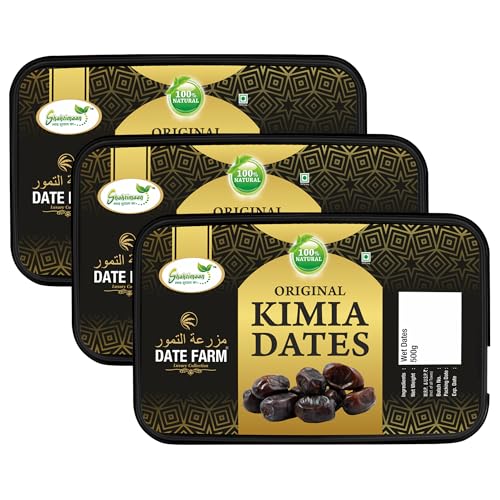 Image of Date Farm Premium Kimia Wet Dates | Original Arabian Khajur | 100% Natural & Fresh | Soft, Juicy & Nutrient-Rich | Immunity Booster | No Added Sugar | Gluten-Free | 1.5 kg Value Pack
